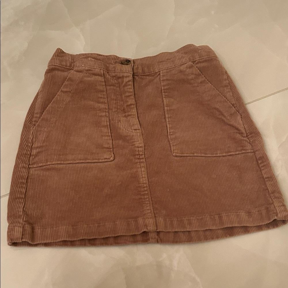H&M Corduroy A-Line Skirt